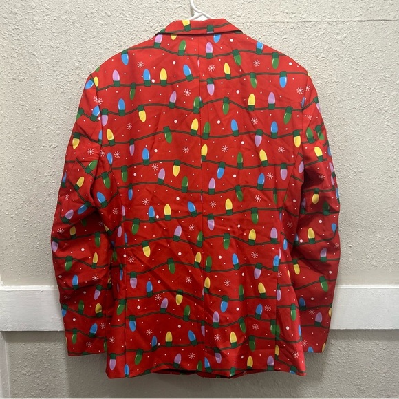 Opposuits Holiday Christmas Light String Suit Coat Large - Picture 6 of 6